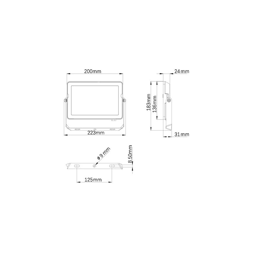 Philips - LED Екстериорен прожектор PROJECTLINE LED/50W/230V IP65 3000K