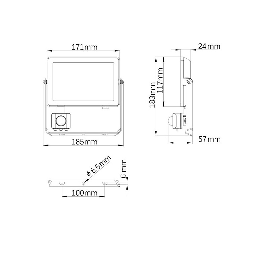 Philips - LED Екстериорен прожектор със сензор PROJECTLINE LED/30W/230V IP65 3000K
