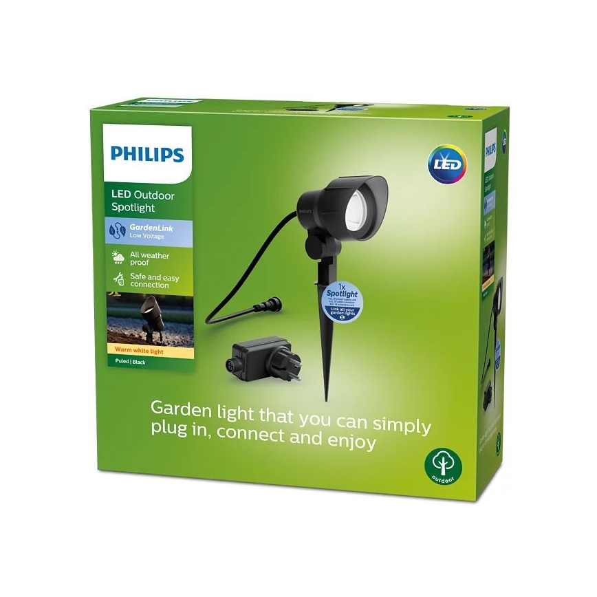 Philips - LED Екстериорен спот LED/24W/230V 2700K IP44