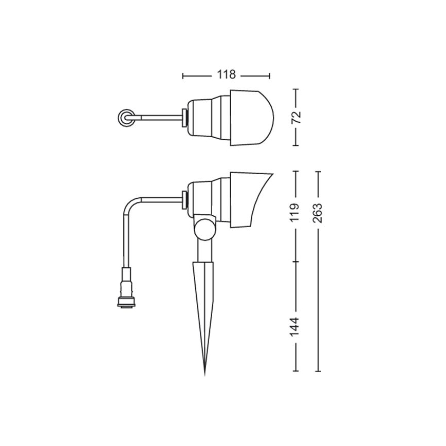 Philips - LED Екстериорен спот LED/6W/12V 2700K IP44