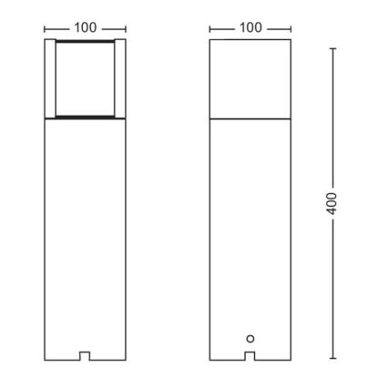 Philips - LED Екстериорна лампа LED/6W/12V 4000K 2700K IP44