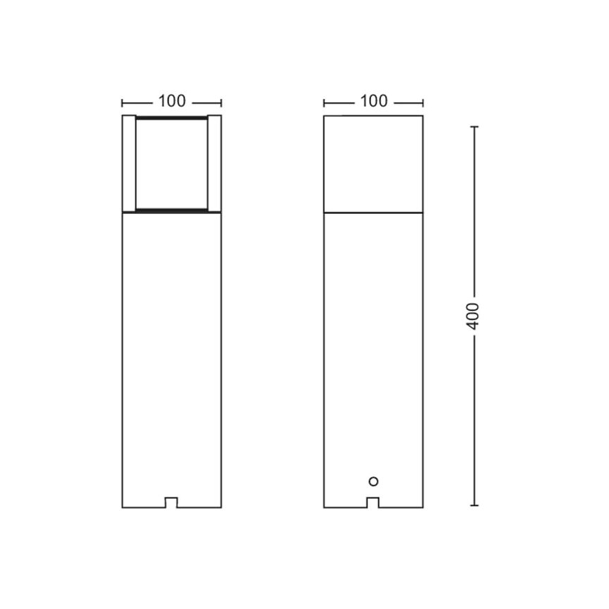 Philips - LED Екстериорна лампа LED/6W/12V 4000K 2700K IP44