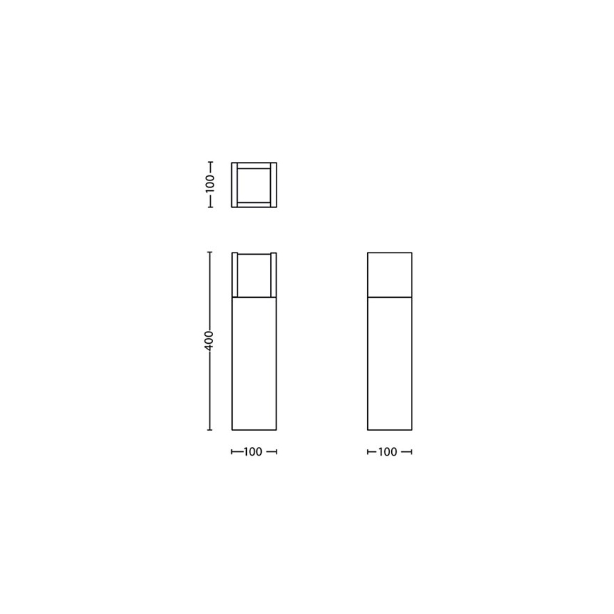 Philips - LED Екстериорна лампа LED/3,8W/230V 40 см 3000K IP44