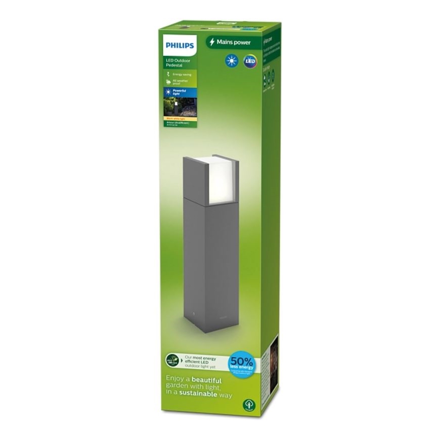 Philips - LED Екстериорна лампа ARBOUR LED/3,8W/230V 40 см 2700K IP44