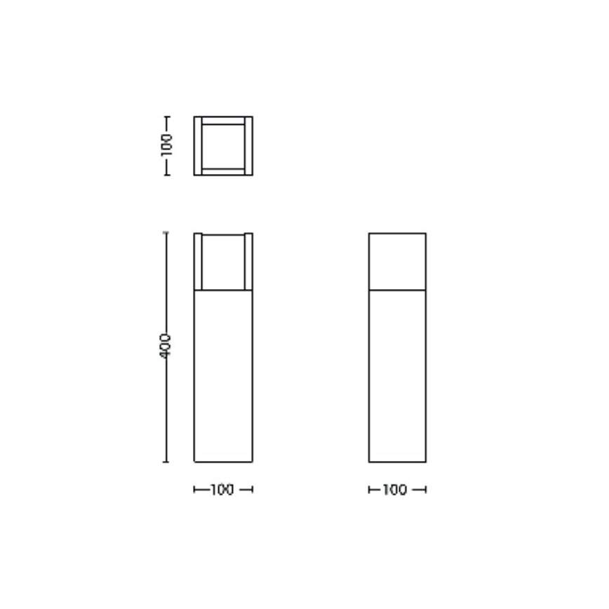 Philips - LED Екстериорна лампа ARBOUR LED/3,8W/230V 40 см 2700K IP44