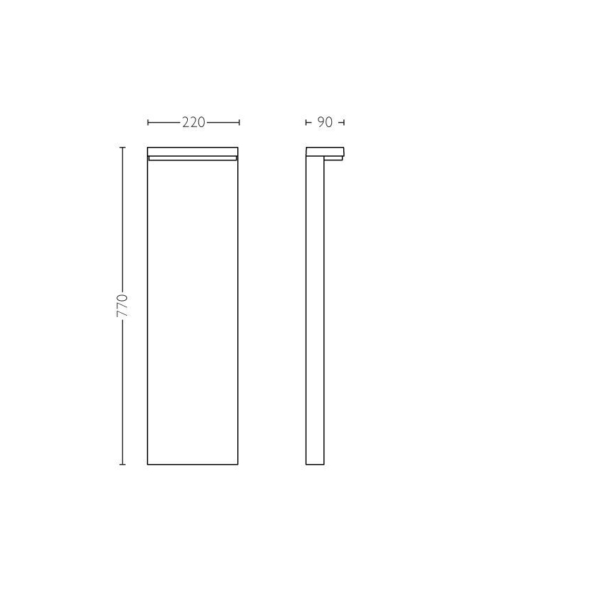 Philips - LED Екстериорна лампа BUSTAN LED/3,8W/230V 2700K 77 см IP44