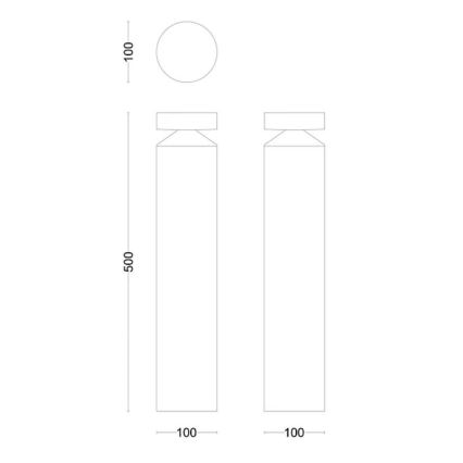 Philips - LED Екстериорна лампа LAVEN LED/6W/230V 2700K IP44