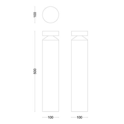 Philips - LED Екстериорна лампа LAVEN LED/6W/230V 4000K IP44