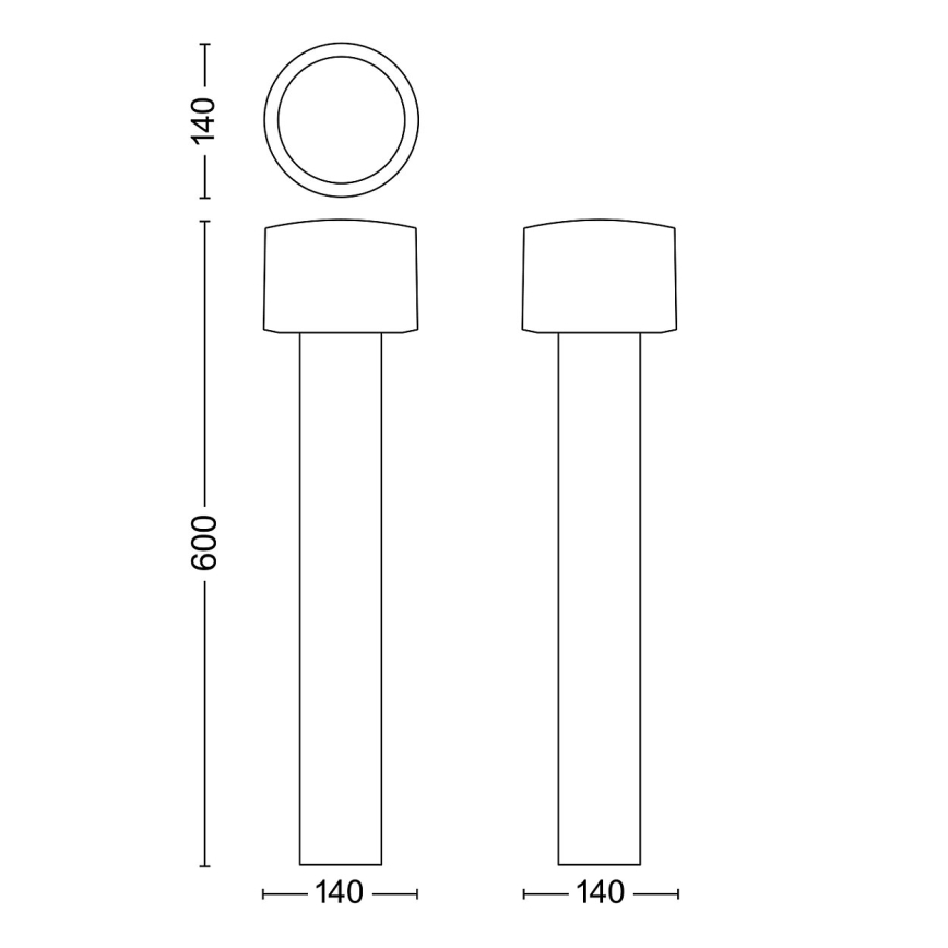Philips - LED Екстериорна лампа OTIS LED/4,3W/230V 2700K IP44