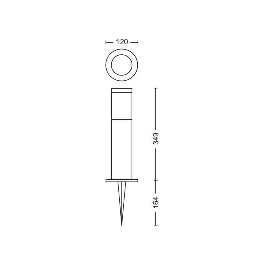 Philips - LED Екстериорна лампа GARDENLINK LED/6W/12V 2700K IP44