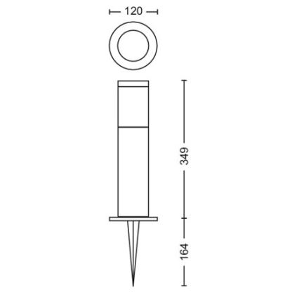 Philips - LED Екстериорна лампа GARDENLINK LED/24W/230V 2700K IP44