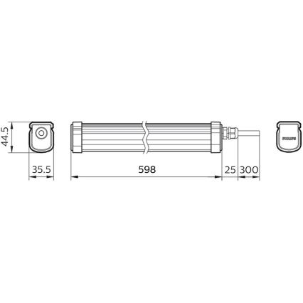 Philips - LED Индустриална лампа PROJECTLINE LED/17W/230V IP65