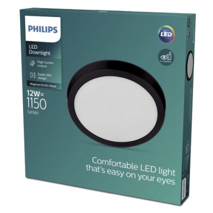 Philips - LED Лампа LED/12W/230V 2700K черна