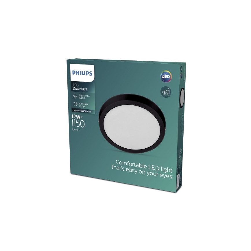 Philips - LED Лампа LED/12W/230V 2700K черна