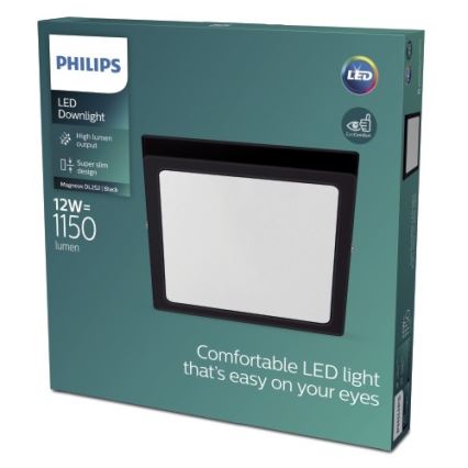 Philips - LED Лампа LED/12W/230V 2700K черна