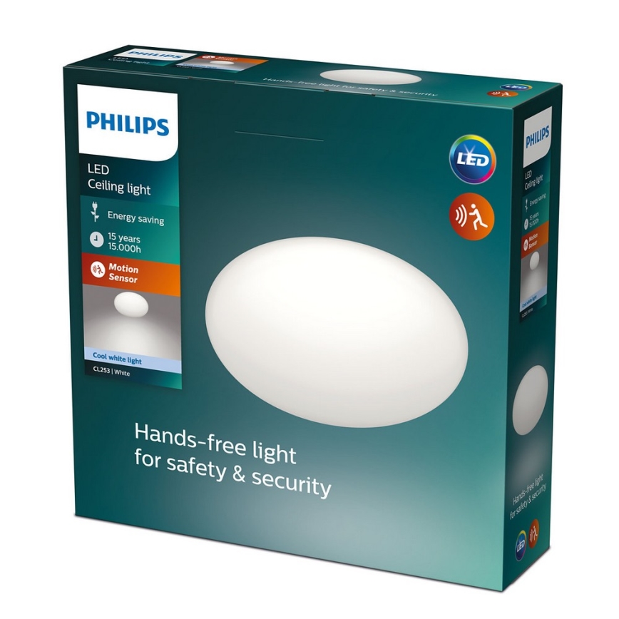 Philips - LED Лампа със сензор 1xLED/12W/230V 4000K