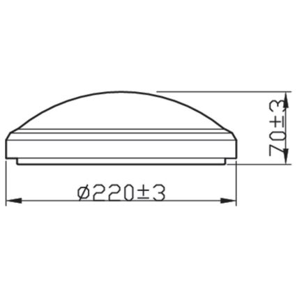 Philips - LED Лампа за баня DORIS LED/6W/230V 2700K IP54 бяла