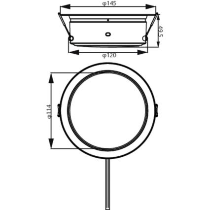 Philips - LED Лампа за окачен таван LED/4,8W/230V 3000K