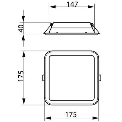 Philips - LED Лампа за окачен таван LEDINAIRE SLIM LED/10,5W/230V
