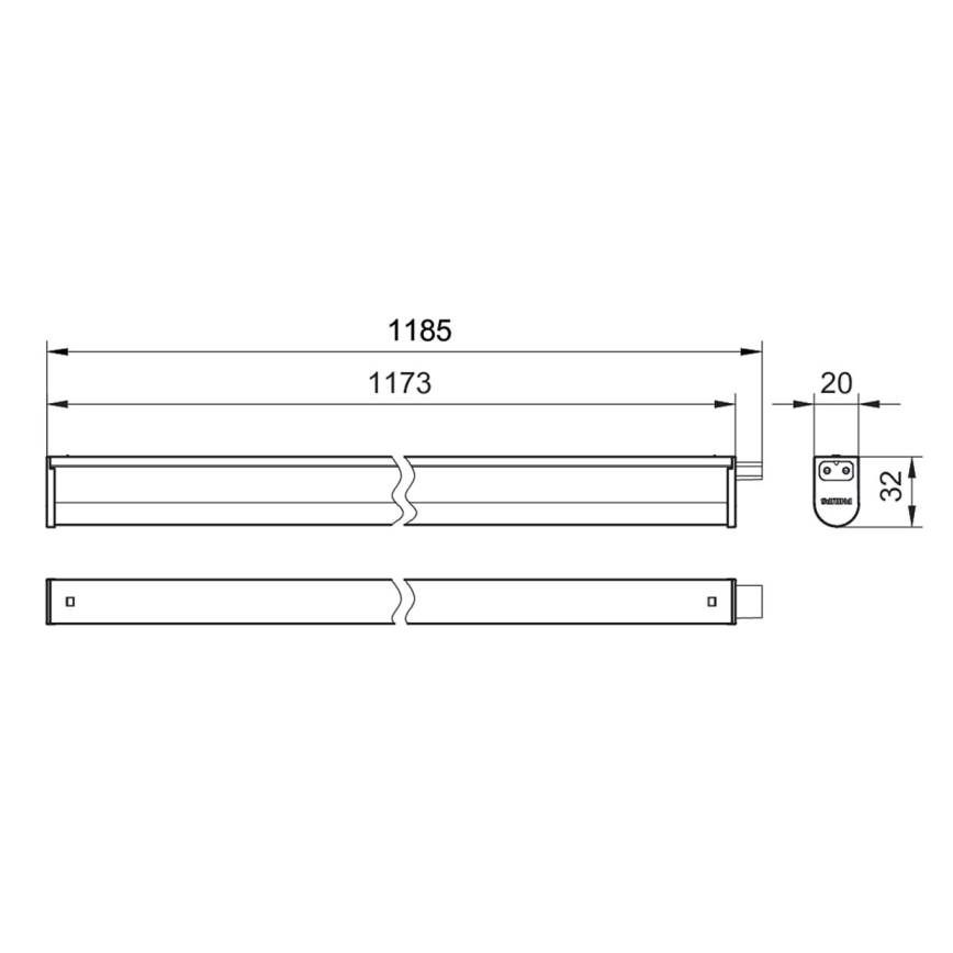 Philips - LED Лампа за под кухненски шкаф PROJECTLINE LED/13W/230V 3000/4000/6500K