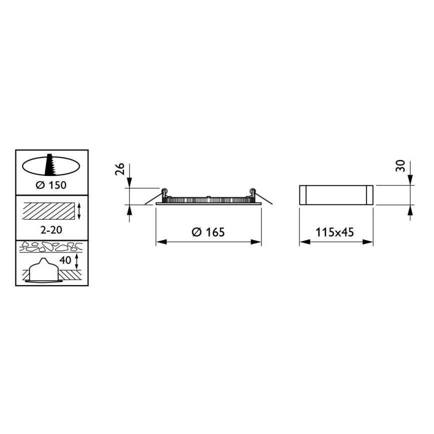 Philips - LED Лампа за вграждане CORELINE LED/13,5W/230V IP44
