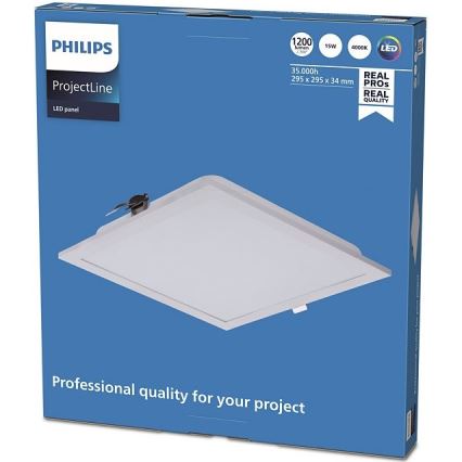 Philips - LED Лампа за вграждане PROJECTLINE LED/15W/230V 29,5x29,5 см