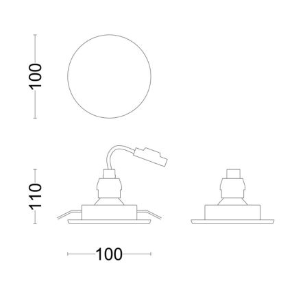 Philips - LED Лампа за вграждане в баня FRESCO LED/4,6W/230V IP23