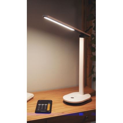 Philips - LED регулируема настолна лампа с докосване IVORY LED/5W/5V 3000 mAh 2700/3600/5000K CRI 90