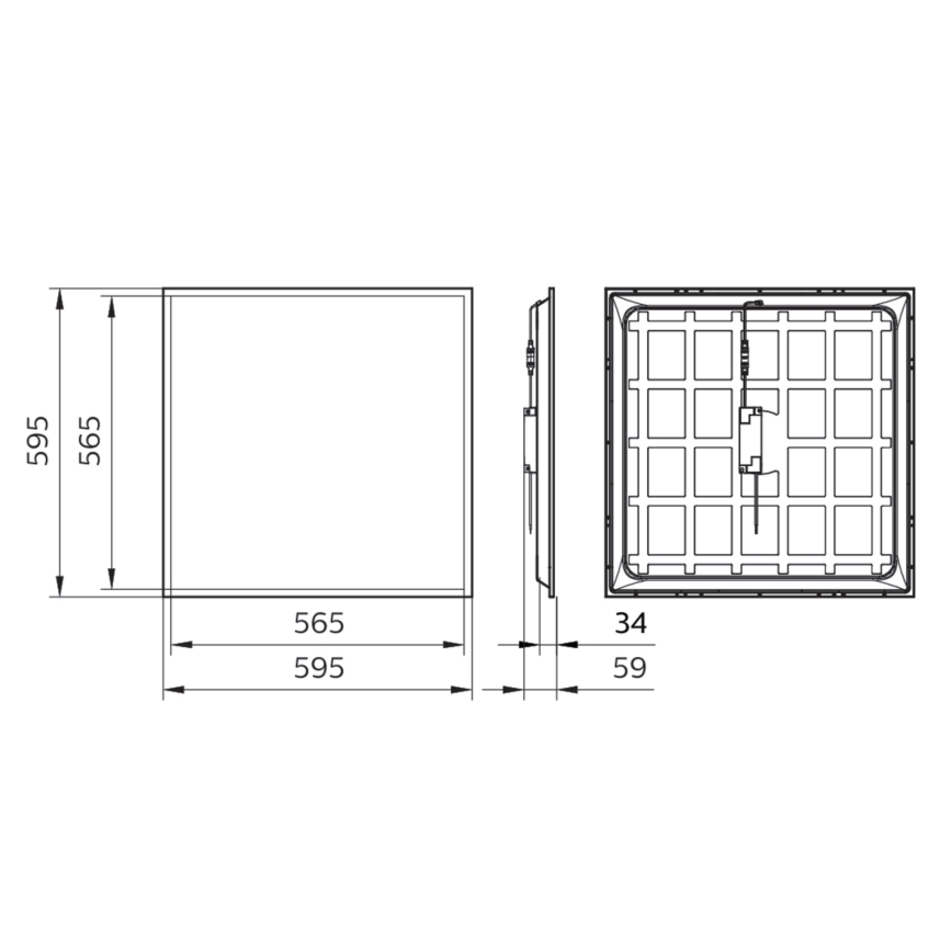 Philips - LED панел за окачен таван LEDINAIRE LED/34W/230V 60x60 см 4000K UGR&lt;19 IP40