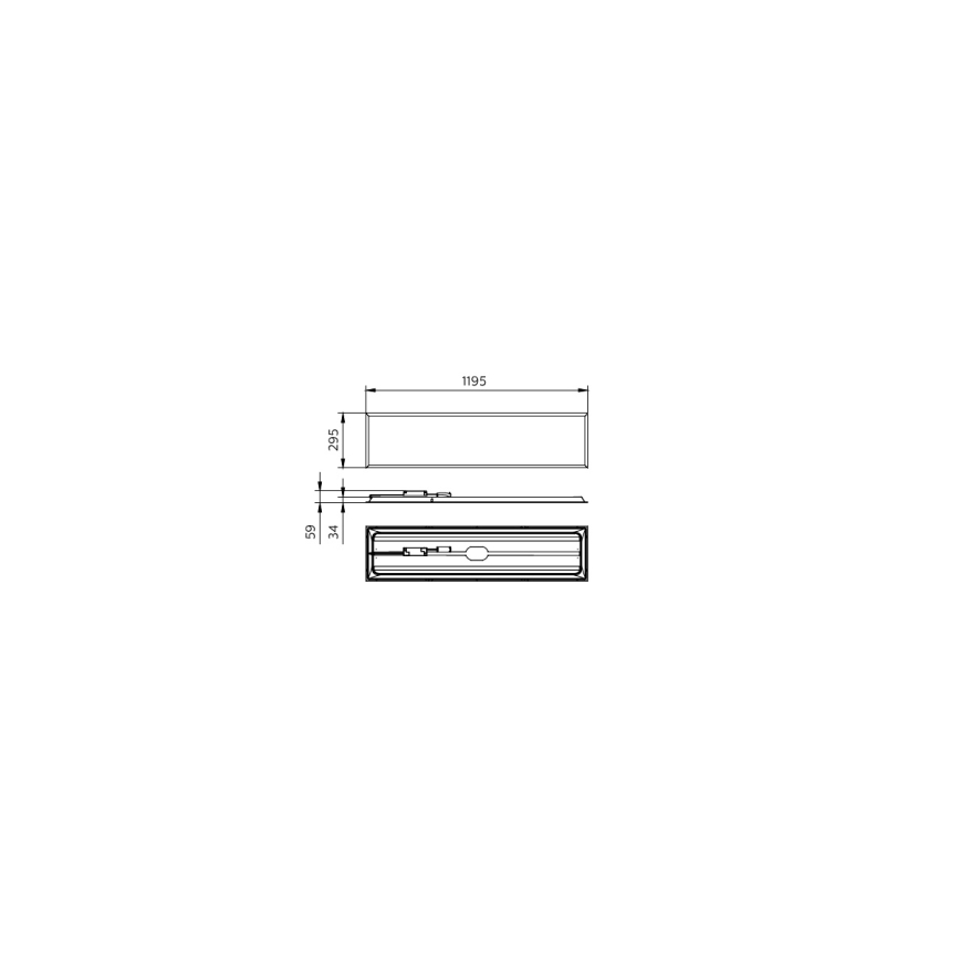 Philips - LED панел за окачен таван PROJECTLINE LED/36W/230V UGR19 4000K 119x29,5 cm