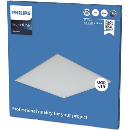 Philips - LED панел за окачен таван PROJECTLINE LED/36W/230V 62x62 cm