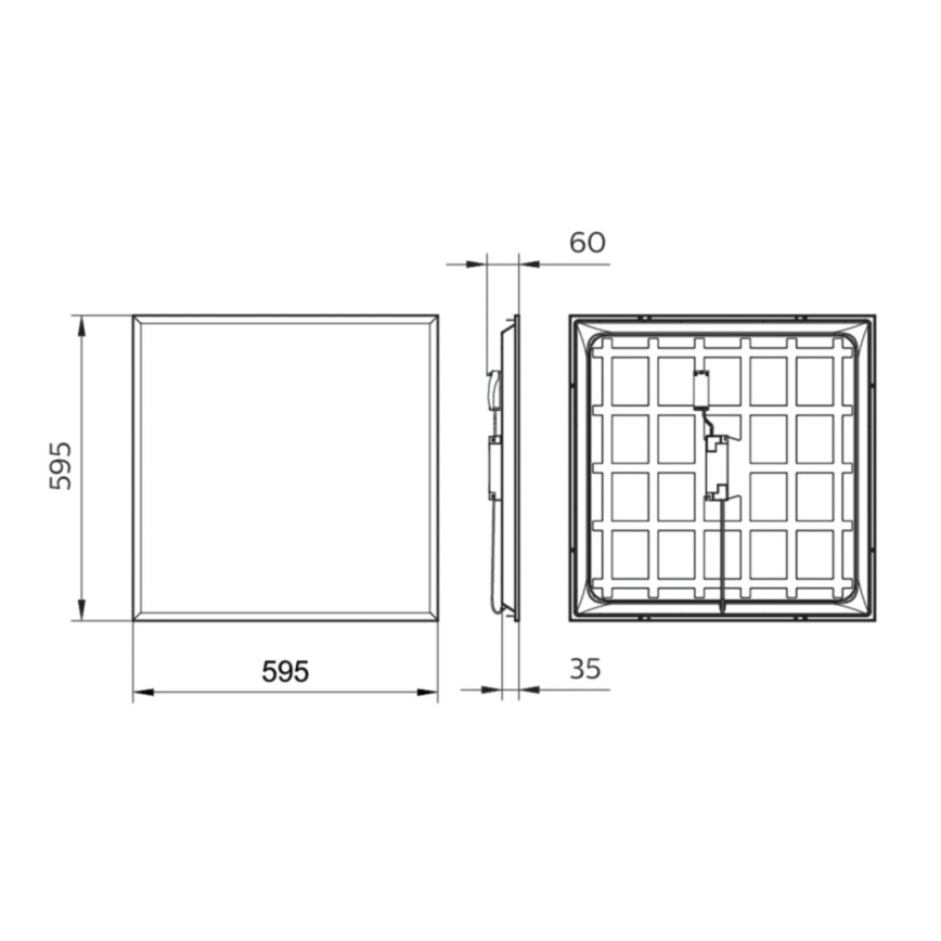 Philips - LED Панел за вграждане LEDINAIRE LED/34W/230V 60x60 см 4000K