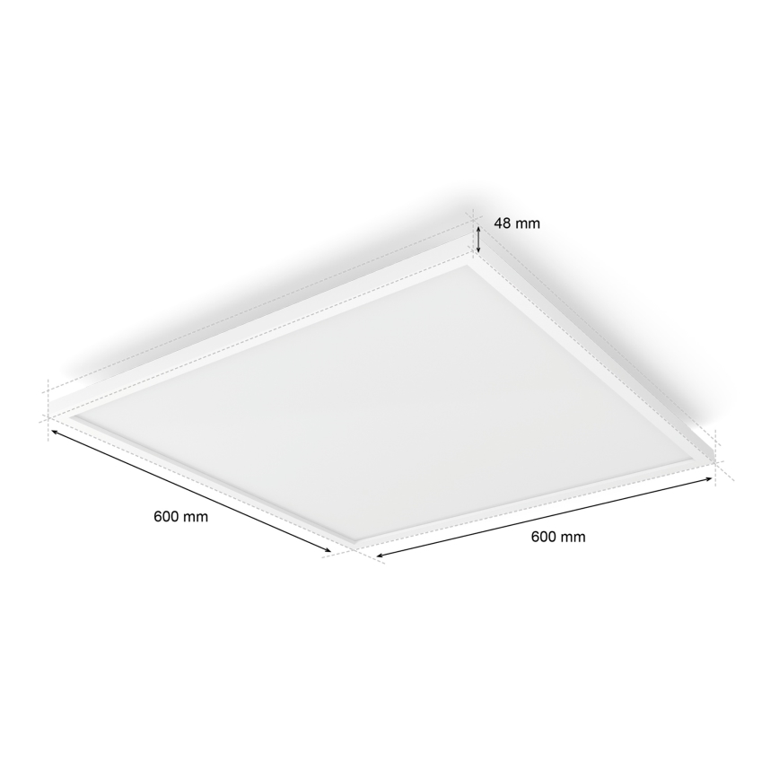 Philips - LED димируемо таванно осветително тяло Hue AURELLE LED/39W/230V 2200-6500K 60x60 cm бяло