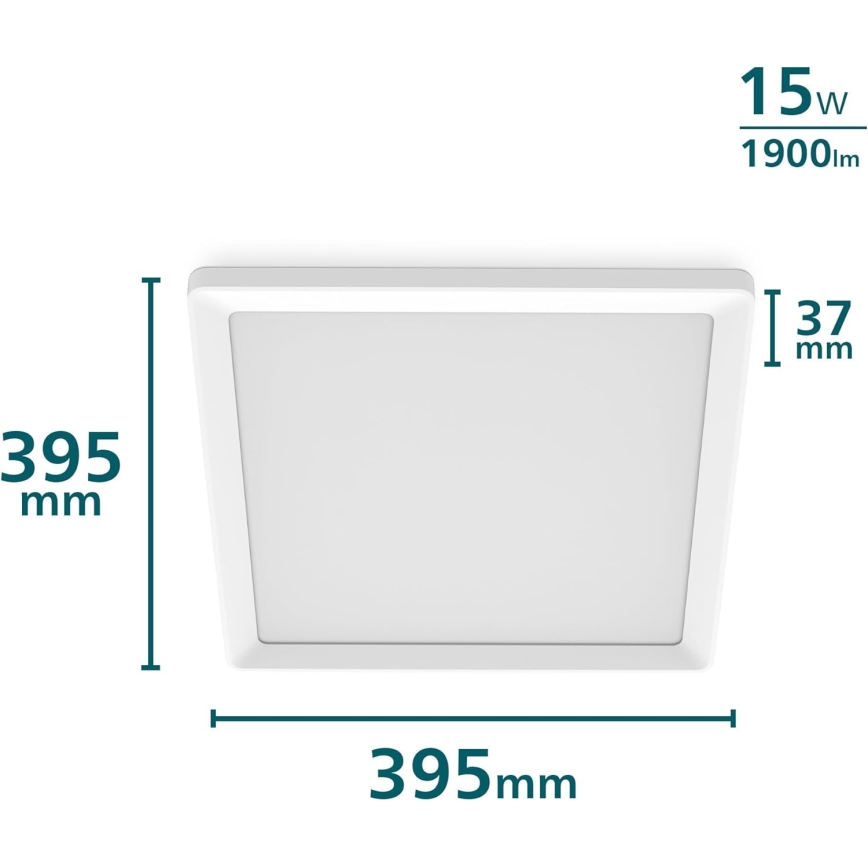 Philips - LED плафон с възможност за димиране LED/15W/230V 2700K 39,5x39,5 cm