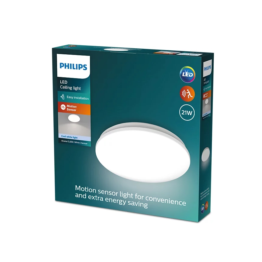 Philips - LED Плафон със сензор ACUNA LED/21W/230V 4000K
