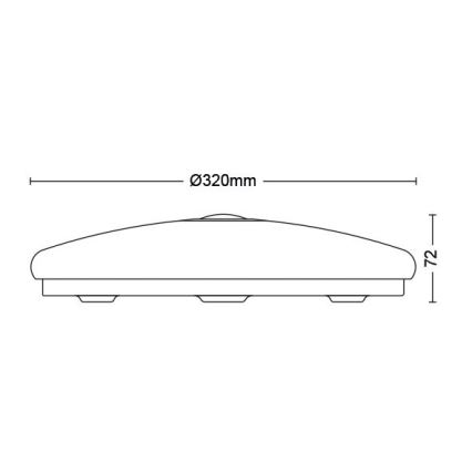 Philips - LED Плафон със сензор LED/16W/230V 4000K