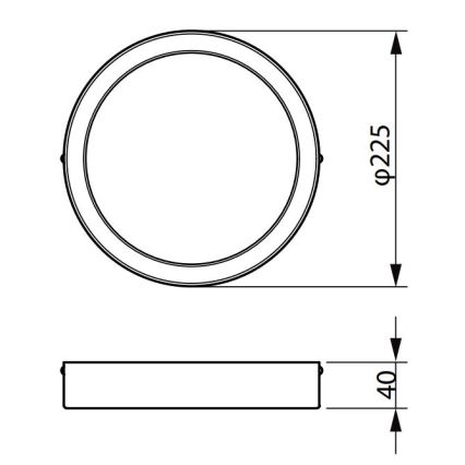 Philips - LED Плафониера LEDINAIRE LED/19,5W/230V 3000K IP40