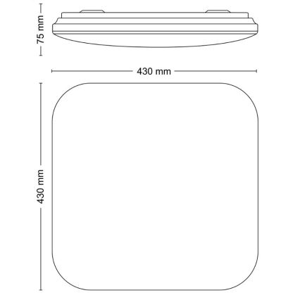 Philips - LED Плафониера LED/24W/230V 2700K
