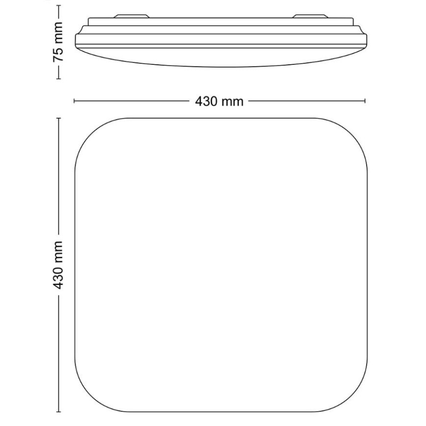 Philips - LED Плафониера LED/24W/230V 2700K