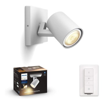 Philips - LED регулируемо осветително тяло Hue RUNNER 1xGU10/5W/230V + дистанционно управление