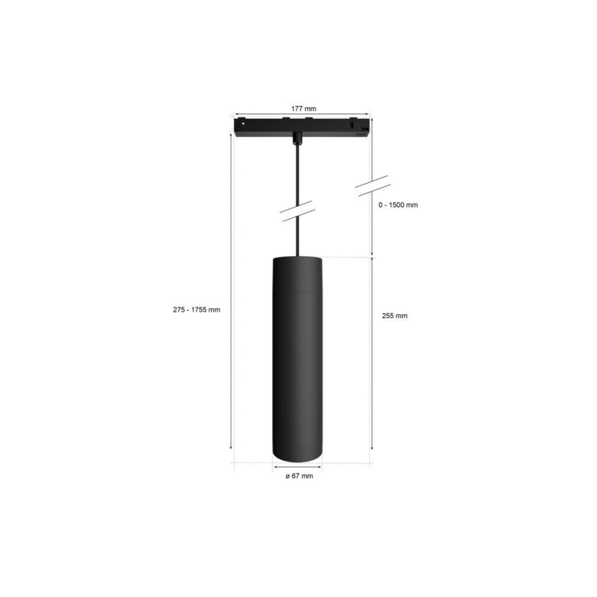 Philips - LED RGB Димируем пендел за релсова система Hue PERIFO LED RGB/5,2W/24V 2000-6500K
