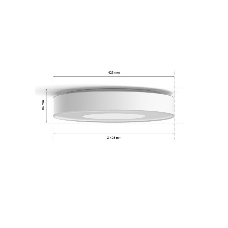 Philips - LED RGB Димируема лампа Hue INFUSE LED/52,5W/230V 2000-6500K Ø 425 мм бяла
