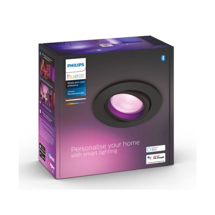 Philips - LED RGB Димируема луничка Hue CENTURA 1xGU10/5,7W/230V 2000-6500K