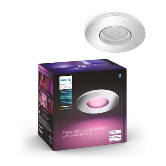 Philips - LED RGB Димируема луничка за баня Hue XAMENTO 1xGU10/5,7W/230V IP44 2000-6500K