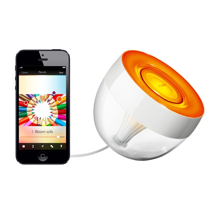 Philips - LED RGB Димируема настолна лампа Hue IRIS LED/8,2W/230V 2000-6500K бяла