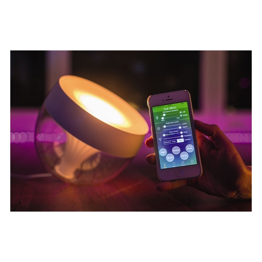 Philips - LED RGB Димируема настолна лампа Hue IRIS LED/8,2W/230V 2000-6500K бяла