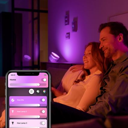 Philips - LED RGB Димируема настолна лампа Hue IRIS LED/8,2W/230V 2000-6500K черна