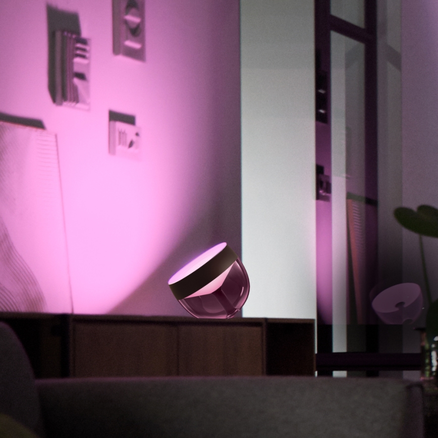 Philips - LED RGB Димируема настолна лампа Hue IRIS LED/8,2W/230V 2000-6500K черна