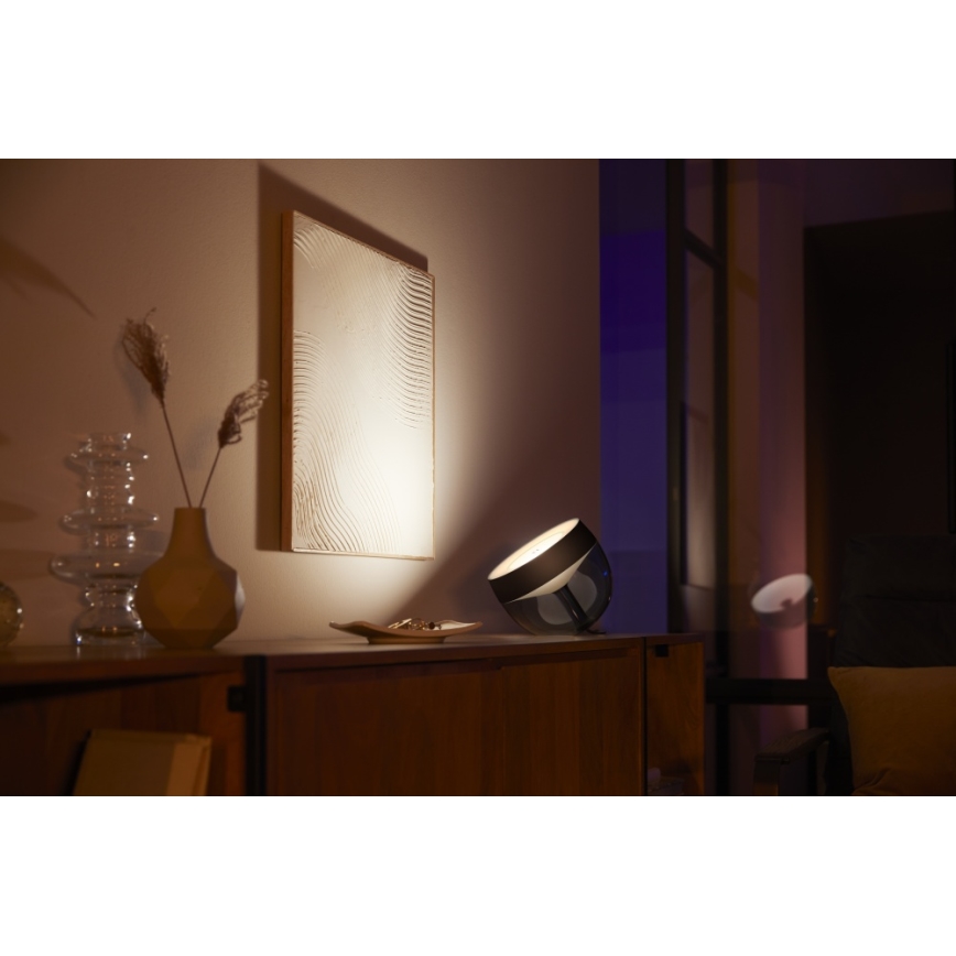 Philips - LED RGB Димируема настолна лампа Hue IRIS LED/8,2W/230V 2000-6500K черна