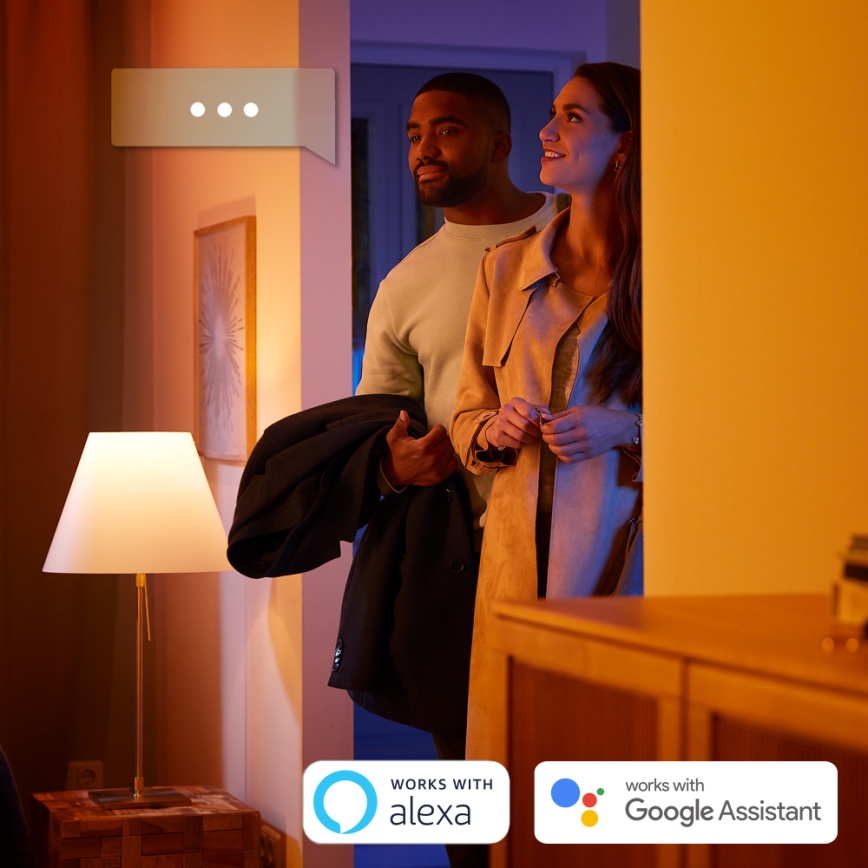 Philips - LED RGB Димируема настолна лампа Hue IRIS LED/8,2W/230V 2000-6500K сребриста